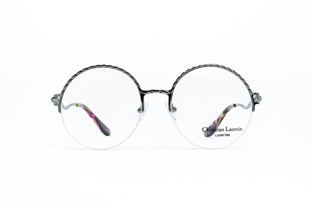 Крупные круглые очки Christian Lacroix 3009 901 Silver