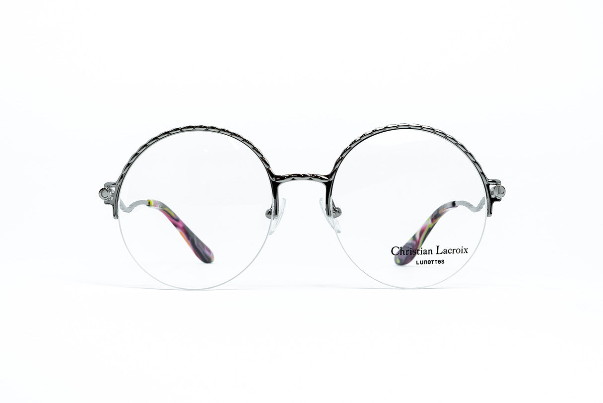 Крупные круглые очки Christian Lacroix 3009 901 Silver - изображение 1