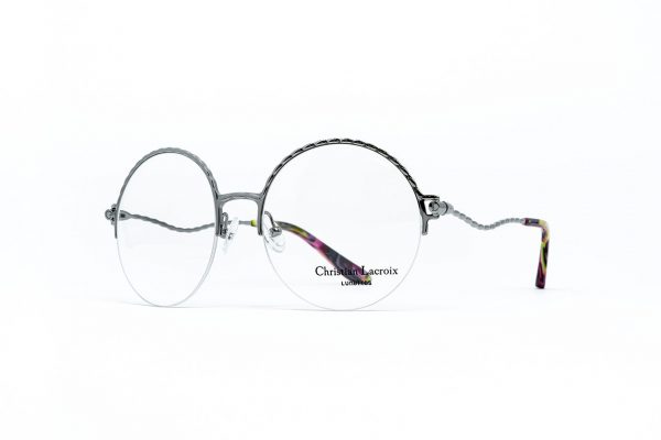 Крупные круглые очки Christian Lacroix 3009 901 Silver - изображение 2