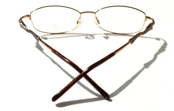 Модные очки Oliviero Contini OC 482 11 Brown с кристаллами Swarovski - изображение 5