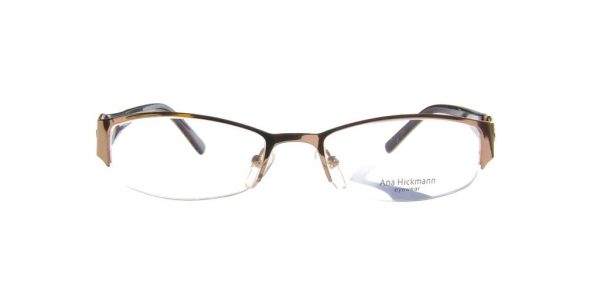 Модная оправа для очков Ana Hickmann AH1099 01A Brown с кристаллами Swarovski - изображение 2