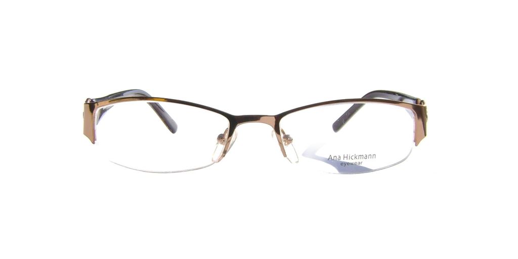 Модная оправа для очков Ana Hickmann AH1099 01A Brown с кристаллами Swarovski