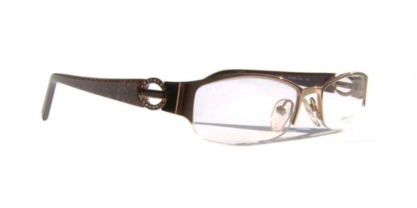 Модная оправа для очков Ana Hickmann AH1099 01A Brown с кристаллами Swarovski - изображение 3