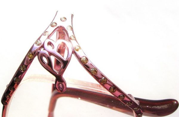 Модные очки Laura Biagiotti LB 81062 433 Violet с кристаллами Swarovski - изображение 6