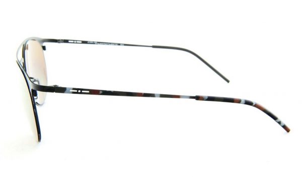 Ультратонкие круглые очки с двойным мостом Italia Independent 0206 093 Brown camouflage - изображение 8