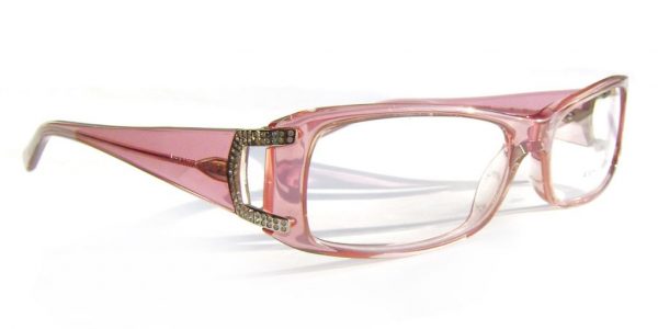 Модная оправа для очков Ana Hickmann AH6089 A08 розовая с кристаллами Swarovski - изображение 3