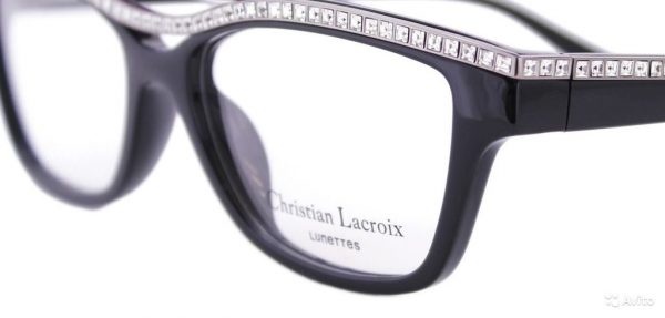 Очки кошачий глаз Christian Lacroix 1016 001 Jais с кристаллами Swarovski - изображение 1