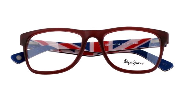 Очки крупный вайфарер Pepe Jeans Brady 3138 c3 Red - изображение 5
