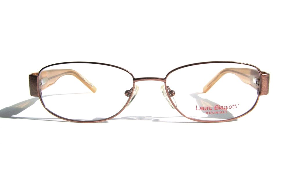 Модные овальные очки Laura Biagiotti LB 81101 C63 Brown с кристаллами Swarovski