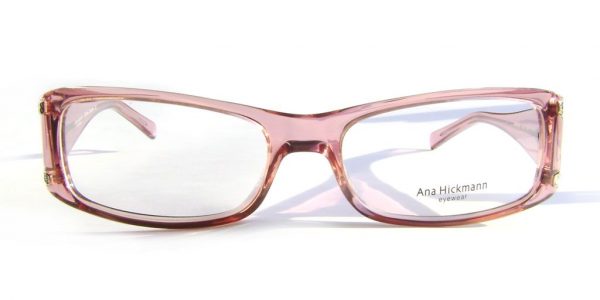 Модная оправа для очков Ana Hickmann AH6089 A08 розовая с кристаллами Swarovski - изображение 2