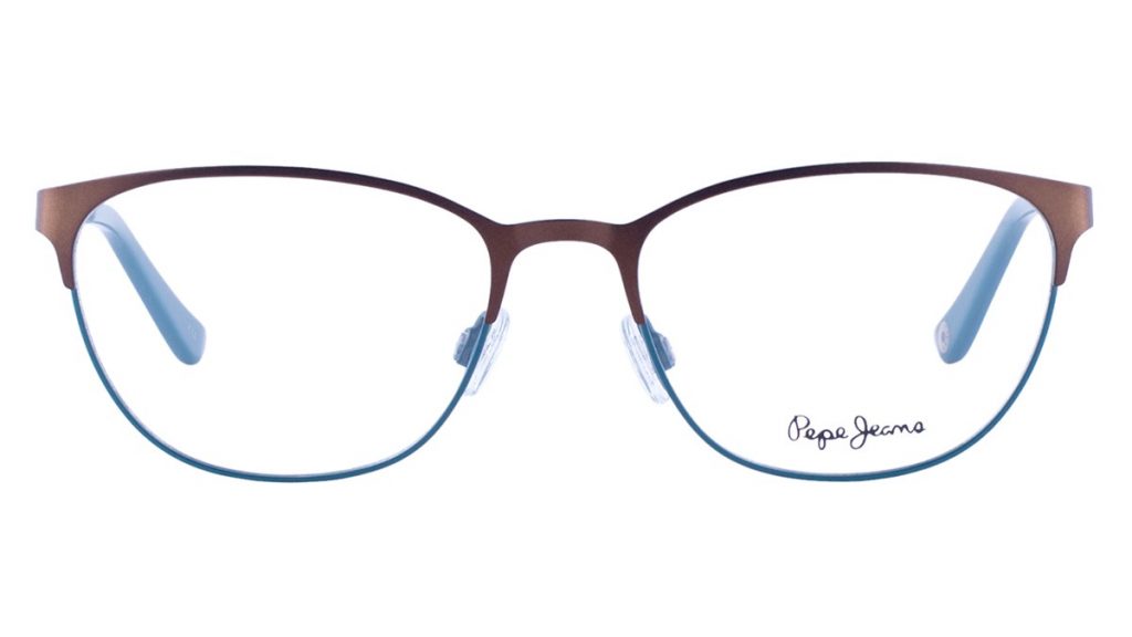 Очки крупный кошачий глаз Pepe Jeans Chelsey 1202 c2 Brown/Petrol