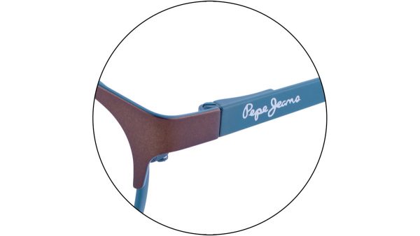 Очки крупный кошачий глаз Pepe Jeans Chelsey 1202 c2 Brown/Petrol - изображение 4