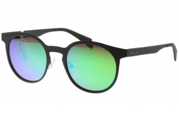 Круглые очки из прорезиненного металла Italia Independent 0023 Thermic 033 Green Хамелеон - изображение 3