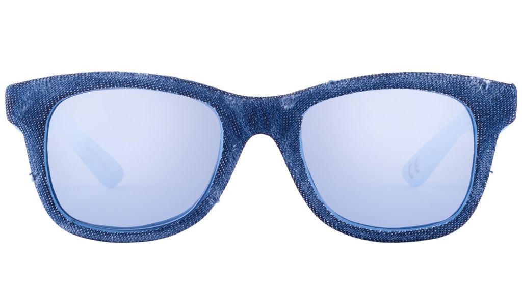 Джинсовые очки вайфарер Italia Independent 0090D 028/027 Denim Blue