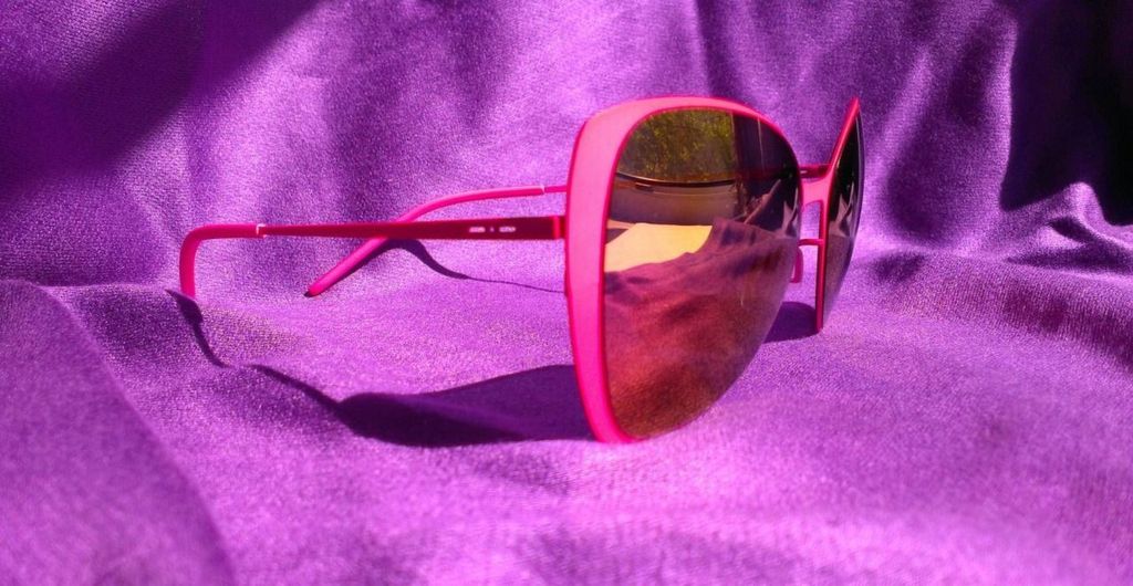 Ультратонкие очки бабочка Italia Independent 0204 018 Fuxia led