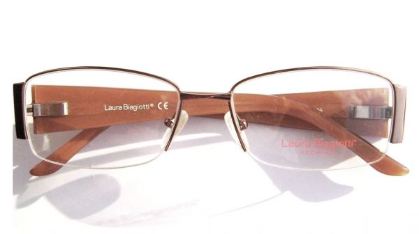 Модные овальные очки Laura Biagiotti LB 81122 D28 Brown с кристаллами Swarovski - изображение 5