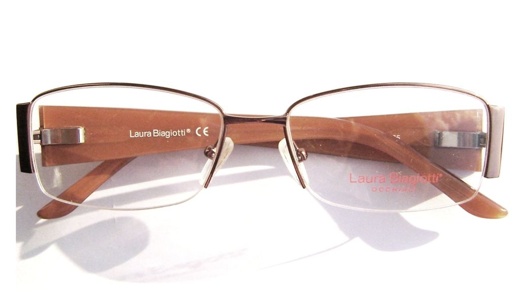 Модные овальные очки Laura Biagiotti LB 81122 D28 Brown с кристаллами Swarovski