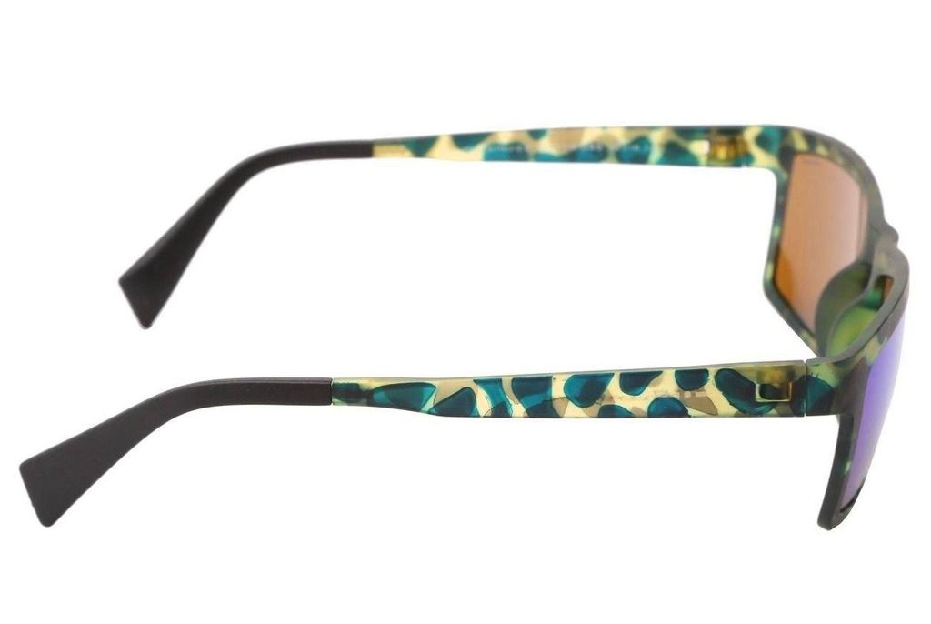 Легкие эластичные очки вайфарер спорт Italia Independent 0114 035 Green camouflage