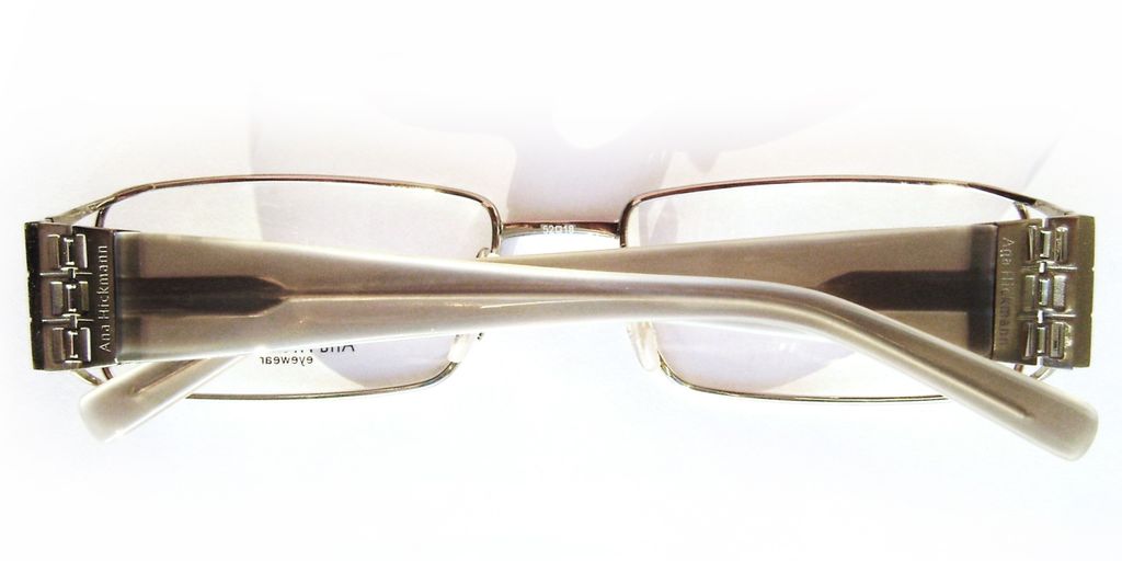 Модная прямоугольная оправа для очков Ana Hickmann AH1086 02H Silver с кристаллами Swarovski