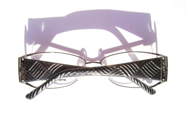 Модные очки Emanuel Ungaro EU 70301 180 Silver с кристаллами Swarovski - изображение 5