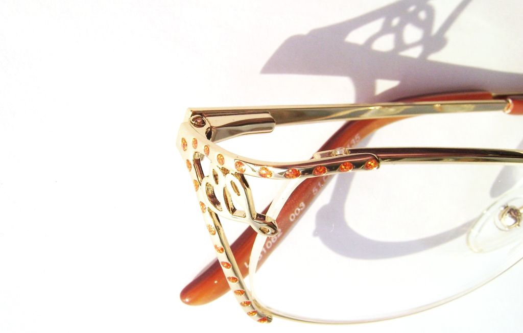 Модные очки Laura Biagiotti LB 81062 003 Gold с кристаллами Swarovski