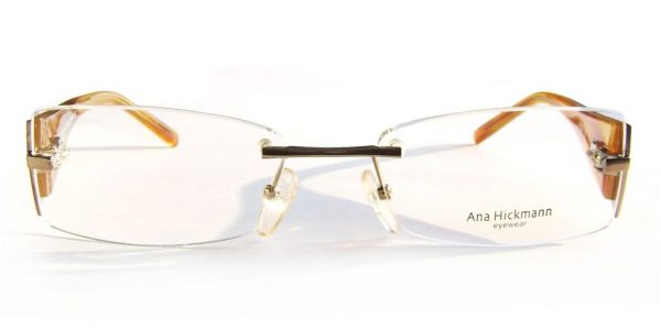 Безободковые очки-невидимки Ana Hickmann AH1093 08C Brown - изображение 2