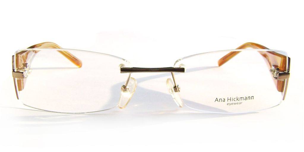 Безободковые очки-невидимки Ana Hickmann AH1093 08C Brown