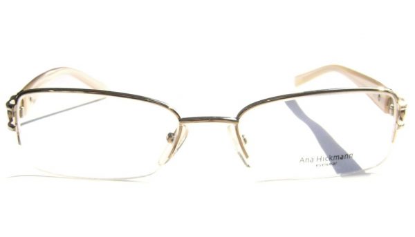 Классическая прямоугольная оправа для очков Ana Hickmann AH1090 04A Gold - изображение 2