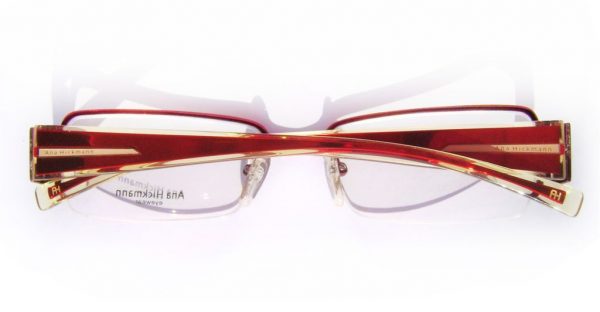 Классическая прямоугольная оправа для очков Ana Hickmann AH1091 X06 Red - изображение 5