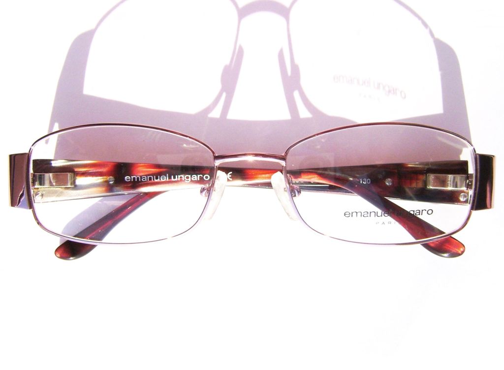Модные очки Emanuel Ungaro EU 70281 C79 Pink с кристаллами Swarovski