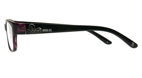 Модные очки Anna Sui AS 534 702 Purple horn/Black - изображение 3