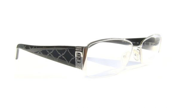 Модные овальные очки Laura Biagiotti LB 81122 054 Silver с кристаллами Swarovski - изображение 3