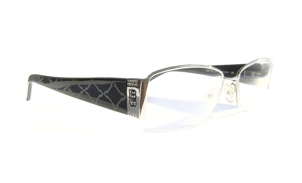 Модные овальные очки Laura Biagiotti LB 81122 054 Silver с кристаллами Swarovski