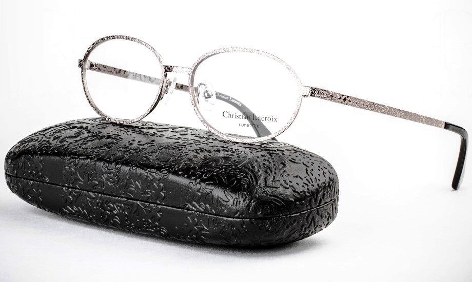Винтажные овальные очки Christian Lacroix 3021 900 Silver