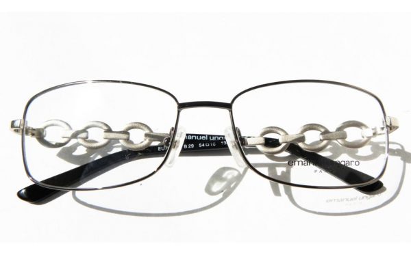 Модные очки Emanuel Ungaro EU 70312 B29 Gun metal с кристаллами Swarovski - изображение 5