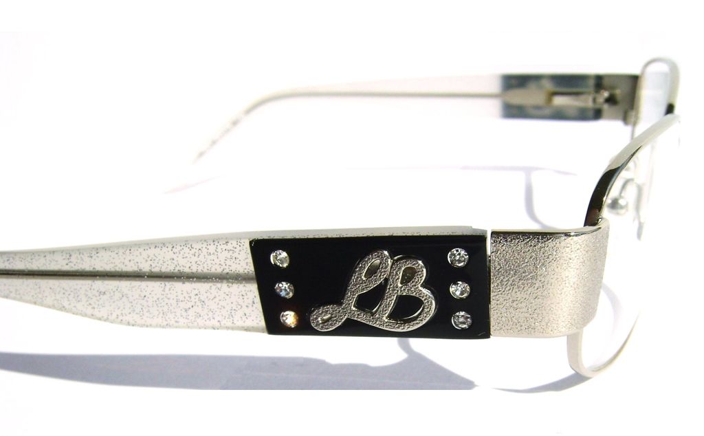 Модные овальные очки Laura Biagiotti LB 81101 054 Silver с кристаллами Swarovski