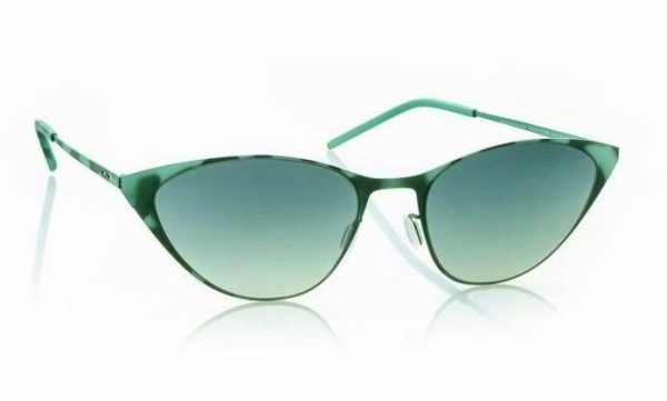Ультратонкие очки кошачий глаз Italia Independent 0203 038 Havana Aqua Green - изображение 2