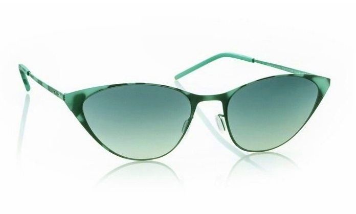 Ультратонкие очки кошачий глаз Italia Independent 0203 038 Havana Aqua Green