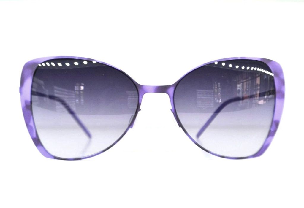 Ультратонкие очки бабочка Italia Independent 0204 144 Havana Violet