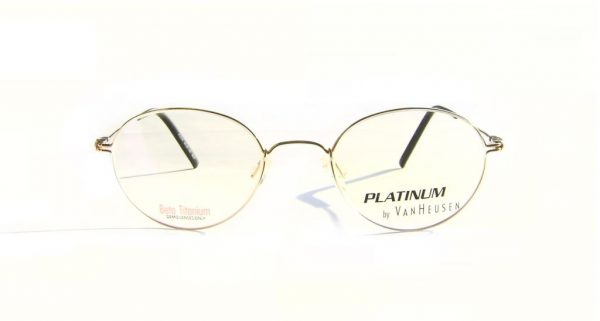 Круглые титановые очки Van Heusen Platinum VH P2016 Gold - изображение 2