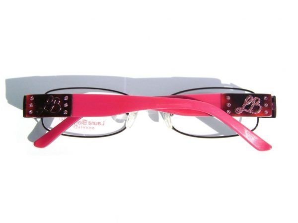 Модные овальные очки Laura Biagiotti LB 81101 E35 Red с кристаллами Swarovski - изображение 6