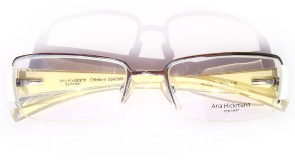 Классическая прямоугольная оправа для очков Ana Hickmann AH1091 X01 Silver - изображение 4