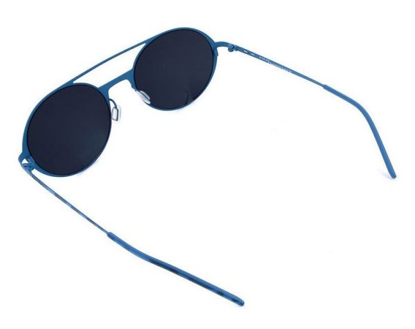 Ультратонкие круглые очки с двойным мостом Italia Independent 0207 023 Havana Blue - изображение 6