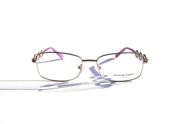 Модные очки Emanuel Ungaro EU 70312 C77 Pink с кристаллами Swarovski - изображение 2