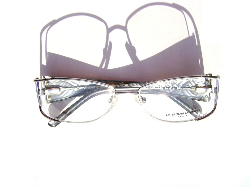 Модные очки Emanuel Ungaro EU 70301 180 Silver с кристаллами Swarovski