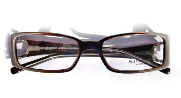 Модная оправа для очков Ana Hickmann AH6092 E53 коричневая - изображение 5