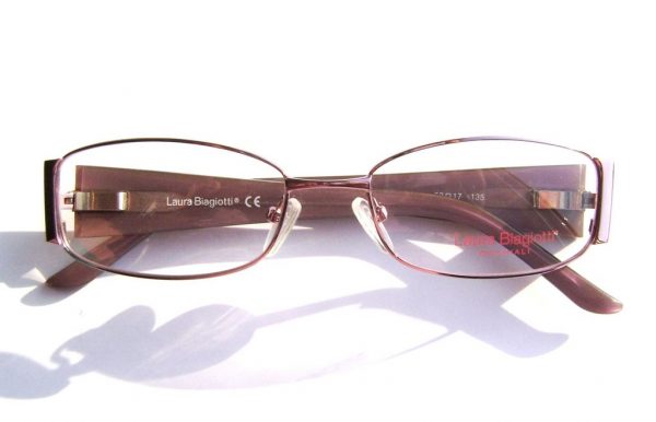 Модные овальные очки Laura Biagiotti LB 81121 433 Violet с кристаллами Swarovski - изображение 5