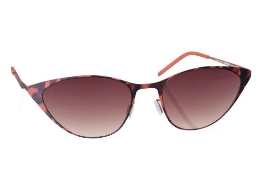 Ультратонкие очки кошачий глаз Italia Independent 0203 092 Brown havana