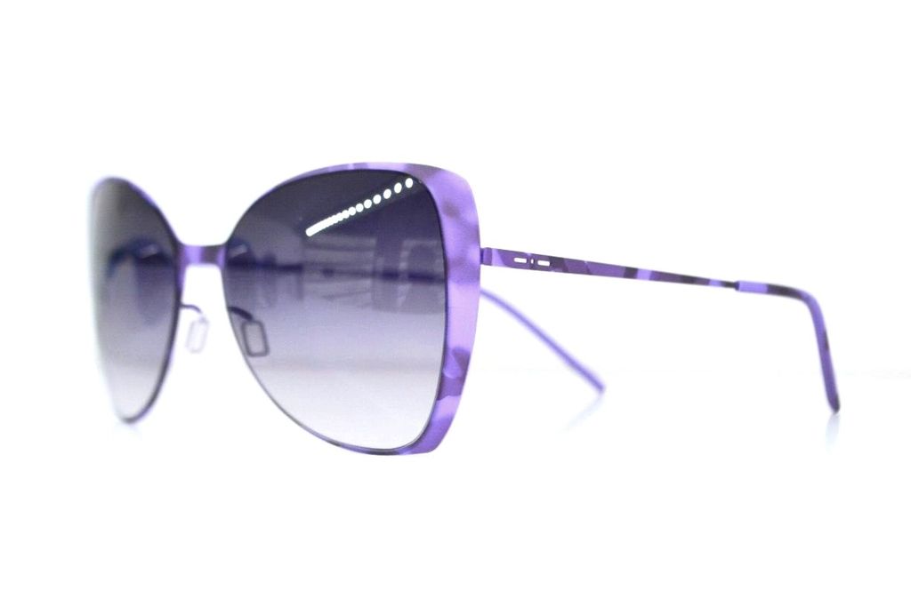 Ультратонкие очки бабочка Italia Independent 0204 144 Havana Violet