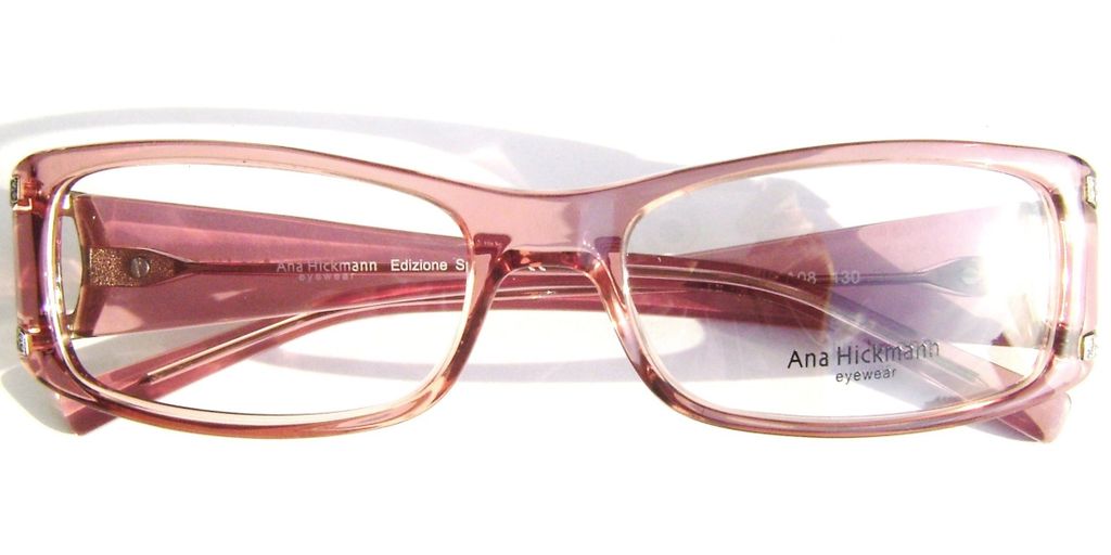 Модная оправа для очков Ana Hickmann AH6089 A08 розовая с кристаллами Swarovski